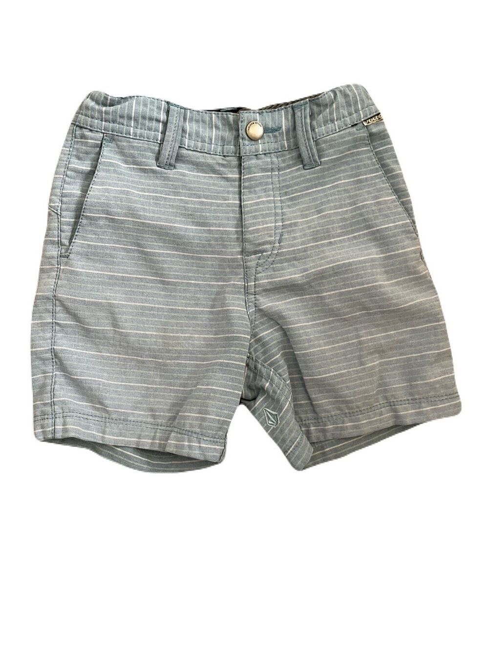 Volcom Kids Gray Striped Shorts